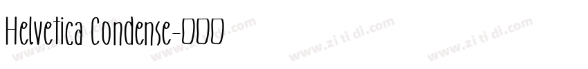 Helvetica Condense字体转换